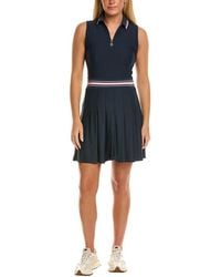 Stella Parker - Pleated Skirt Polo Dress - Lyst
