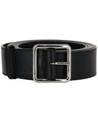 McQueen - Long Pionier Leather Belt - Lyst