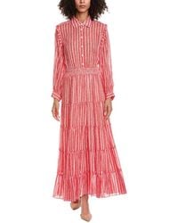 The Kooples - Flower Stripes Mini Dress - Lyst