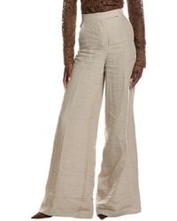 Max Mara - Sequoia Long Linen Trouser - Lyst