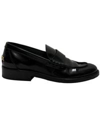 CHANEL - Leather Shiny Logo Loafer (Authentic Pre-Loved) - Lyst