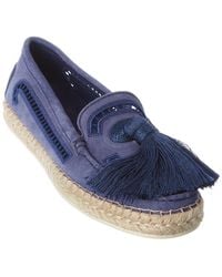 Tod's - Tods Tassel Suede Loafer - Lyst