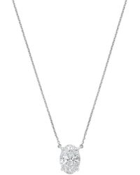 Diana M. Jewels - Diana M. 14K 1.00 Ct. Tw. Lab-Grown Diamond Pendant Necklace - Lyst