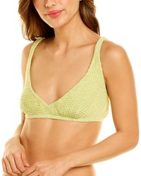 DONNI. Waffle Bralette Top - Green