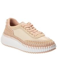 Chloé - Nama Leather & Suede Sneaker - Lyst