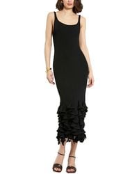Mac Duggal - Rib Knit Midi Dress - Lyst