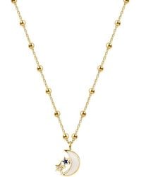 Karma and Luck - Plated Cz Pendant Necklace - Lyst
