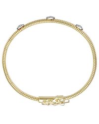 Rachel Glauber - 14K Diamond Cz Bangle Bracelet - Lyst