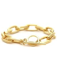 Rivka Friedman - 18k Plated Paperclip Bracelet - Lyst