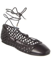 Alexandre Birman - Tresse Leather Ballerina Flat - Lyst