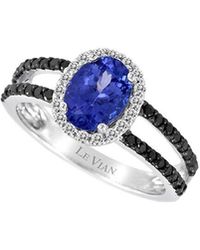 Le Vian - Le Vian Blueberry Tanzanite 14k 1.36 Ct. Tw. Diamond & Tanzanite Half-eternity Ring - Lyst