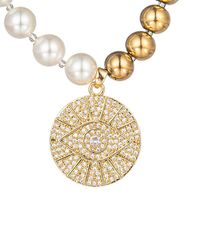 Eye Candy LA - Luxe 2Mm Pearl Cz Melanie Necklace - Lyst