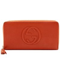 Gucci - Leather Soho Zip Around Wallet (Authentic Pre-Loved) - Lyst