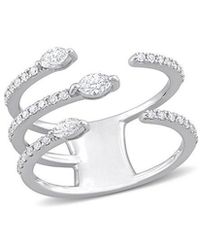 Rina Limor - 14k 0.46 Ct. Tw. Diamond Three-row Ring - Lyst
