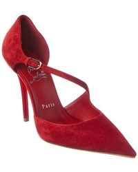 Christian Louboutin - Miss Ziggyta 100 Suede Pump - Lyst