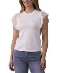 The Normal Brand - Marnie Eyelet Top - Lyst