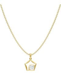 Lab Grown Diamonds - 18K Over 1.50 Ct. Tw. Lab-Grown Diamond Necklace - Lyst