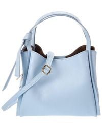 Italian Leather - Athena Leather Top Handle Bag - Lyst