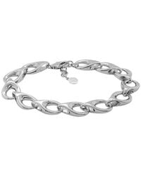 Italian Silver - Open Links Bracelet - Lyst
