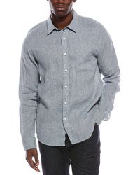 Vince - Classic Fit Linen Shirt - Lyst