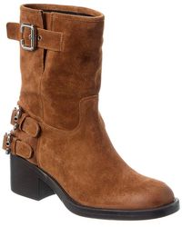 Chloé - Dakota Suede Bootie - Lyst