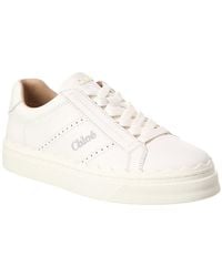 Chloé - Lauren Leather Sneaker - Lyst
