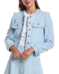 Cinq À Sept - Birdseye Tweed Deva Jacket - Lyst
