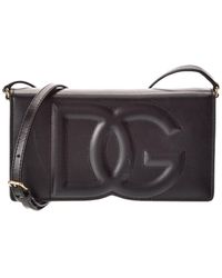 Dolce & Gabbana - Dg Logo Leather Phone Bag (authentic Pre-loved) - Lyst