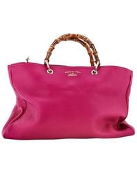 Gucci - Leather Bamboo Shopper Tote Large (Authentic Pre-Loved) - Lyst