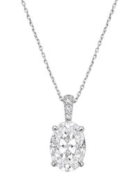Diana M. Jewels - Diana M. 14K 5.20 Ct. Tw. Lab-Grown Diamond Pendant Necklace - Lyst