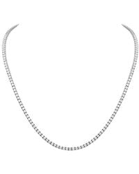 Lab Grown Diamonds - 14K 5.00 Ct. Tw. Lab-Grown Diamond Straight Line Necklace - Lyst