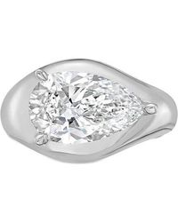 Diana M. Jewels - Diana M. 14K 4.00 Ct. Tw. Lab-Grown Diamond Solitaire Ring - Lyst