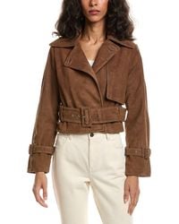 Walter Baker - Rexa Suede Short Trench Coat - Lyst