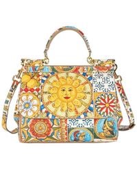 Tiffany & Fred Paris - Saffiano Painted Leather Top-Handle Satchel - Lyst