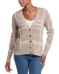 Autumn Cashmere - Plaid Shaker Cardigan - Lyst