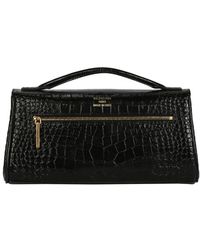 Balenciaga Bel Air Clutch On Strap Small in Black | Lyst