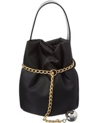 Prada - Petit Sac Noir Mini Re-Nylon & Leather Bucket Bag - Lyst
