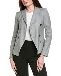 Eleventy - Double-breasted Wool-blend Blazer - Lyst