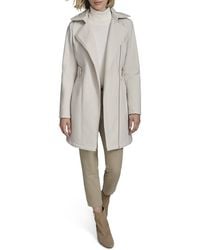 Andrew Marc - Saylor Hooded Soft Shell Tailored Slim Coat - Lyst
