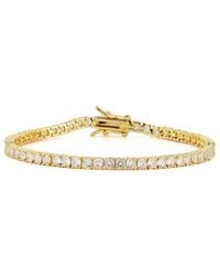 Chloe and Madison - Plated Cz Tennis Bracelet - Lyst