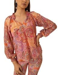 Hale Bob - Silk-Blend Mallory Blouse - Lyst