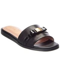 Cole Haan - Go-To Emalia Slide Bow Leather Sandal - Lyst