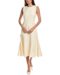 Lafayette 148 New York - Wool, Linen & Silk-Blend Fit & Flare Dress - Lyst