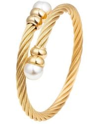 Eye Candy LA - The Luxe Collection Titanium Pearl Sibelle Cuff Bracelet - Lyst
