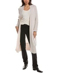 Forte - Textured 100% Cashmere Duster Cardigan - Lyst