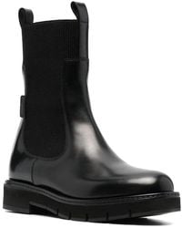 Ferragamo - Cleated-Sole Leather Chelsea Boot - Lyst