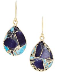 Saachi - 18k Plated Mojave Turquoise Earrings - Lyst