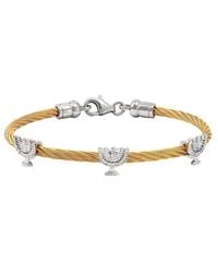 Gemstones - 0.05 Ct. Tw. Diamond Bangle - Lyst