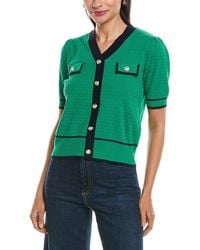 Nanette Lepore - Short Sleeve Cardigan Top - Lyst
