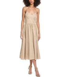 Sandro - Woven Midi Dress - Lyst